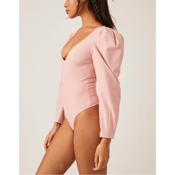 NWOT FREE PEOPLE Va Va Voop Long Sleeve
Bodysuit / Heart Haze Size M - Picture 4 of 15